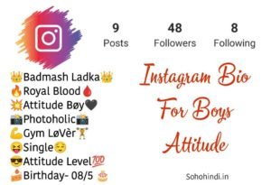 800+ Best Instagram Bio For Boys 2024 | Attitude & Stylish Bio