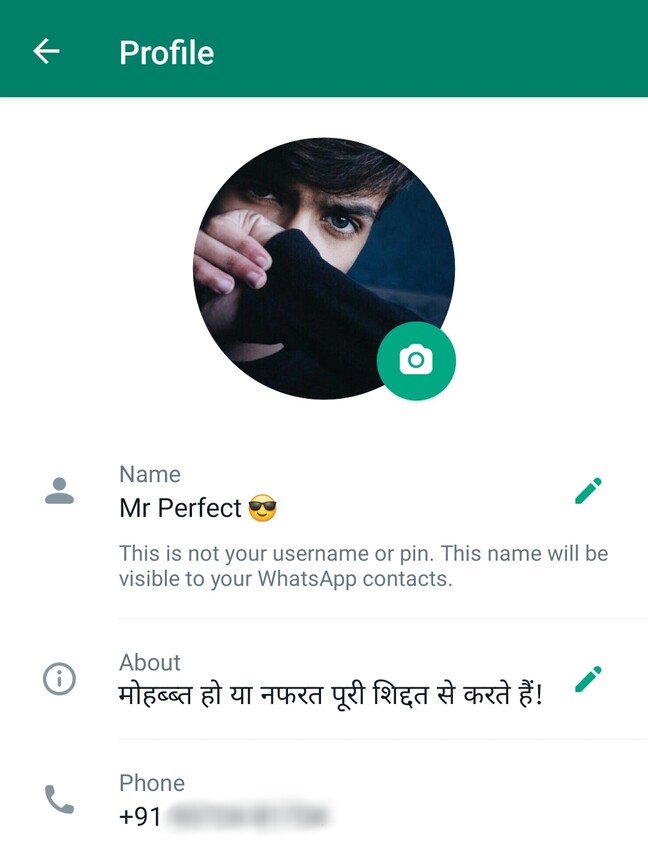 WhatsApp Bio For Boys In Hindi